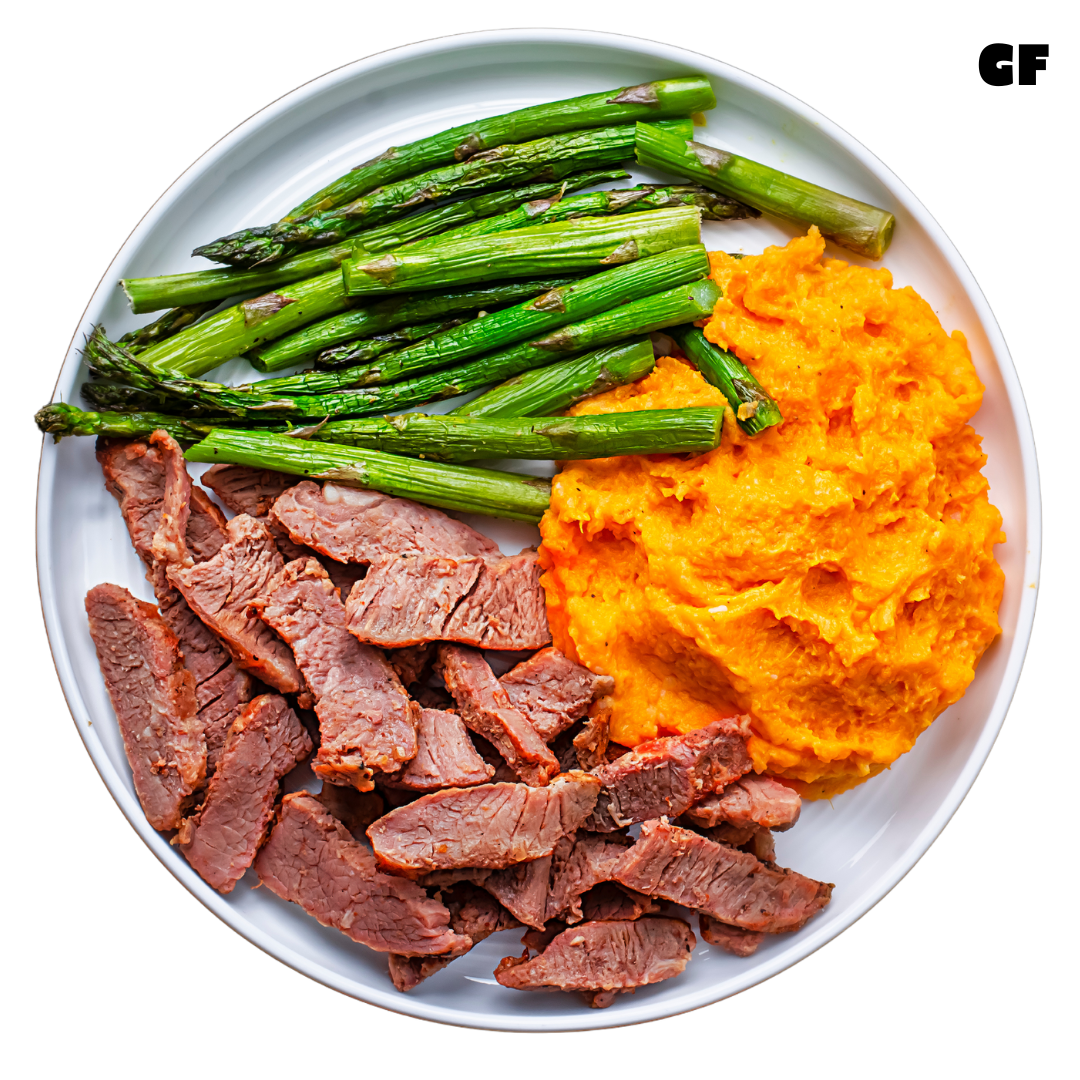 Steak & Sweet Potato Mash